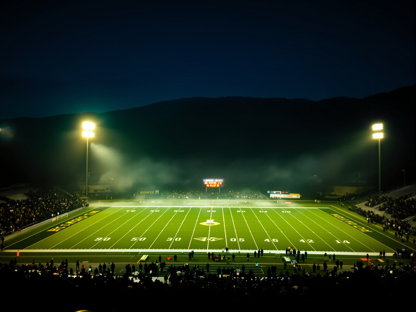 Friday night high school football in a small Appalachian town